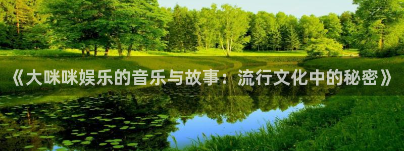 500网app官网下载：《大咪咪娱乐的音乐与故事：流行文化中的秘密》